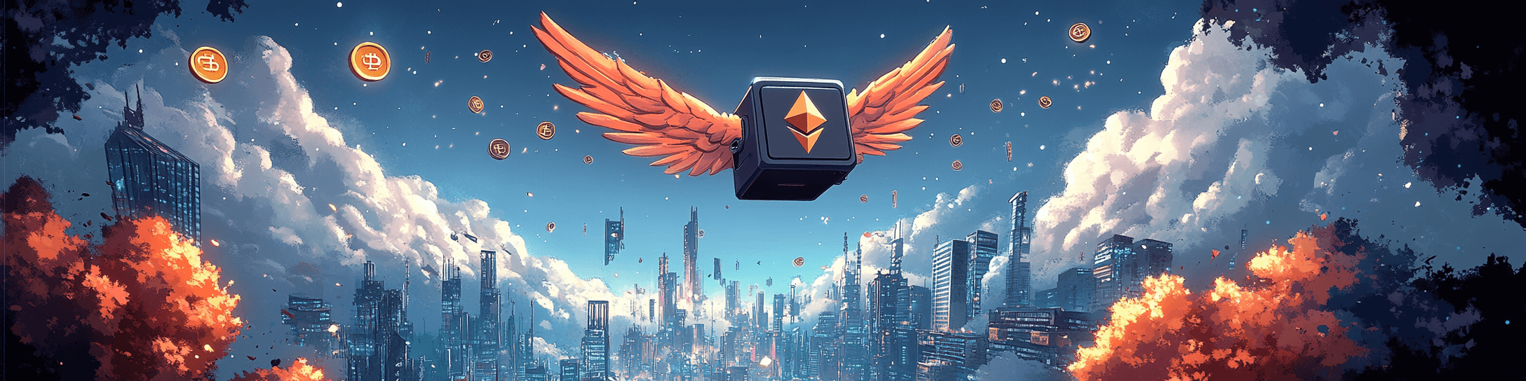 Ethereum City Background